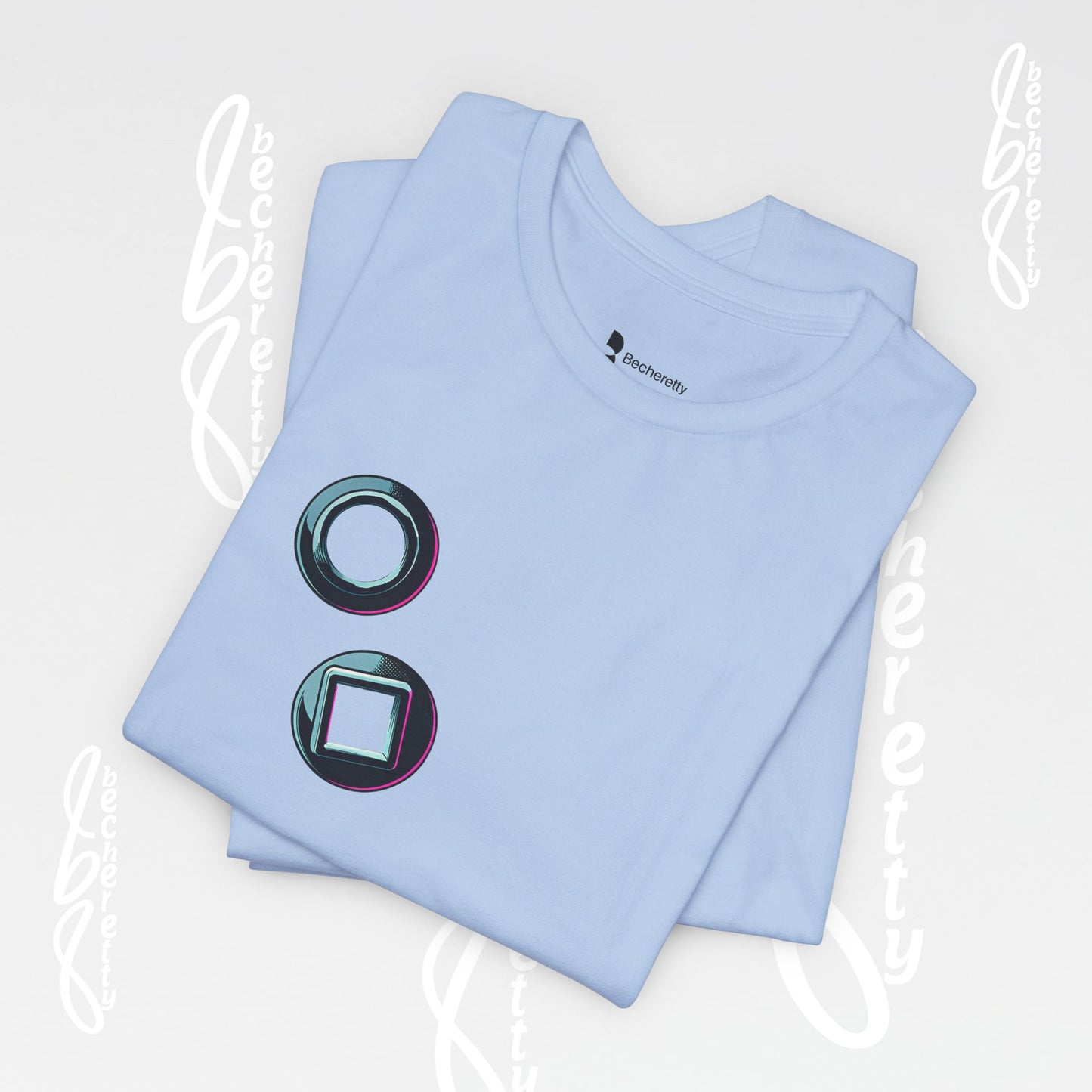 Graphic T-Shirt short sleeve, Unisex - Becheretty Minimalist Design - Casual Wear