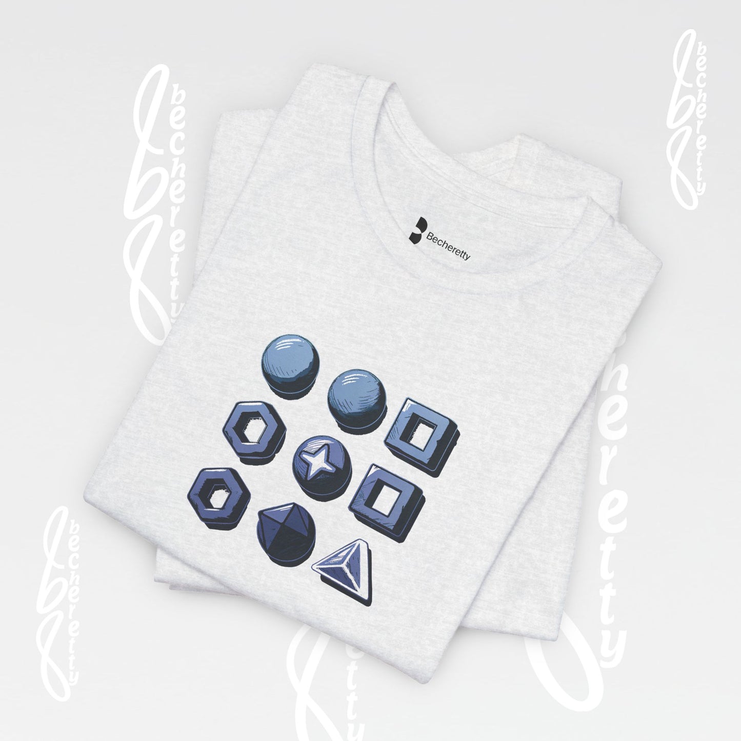 Graphic T-Shirt Becheretty - Short Sleeve, Unisex - Stylish Minimalist - Casual Wear