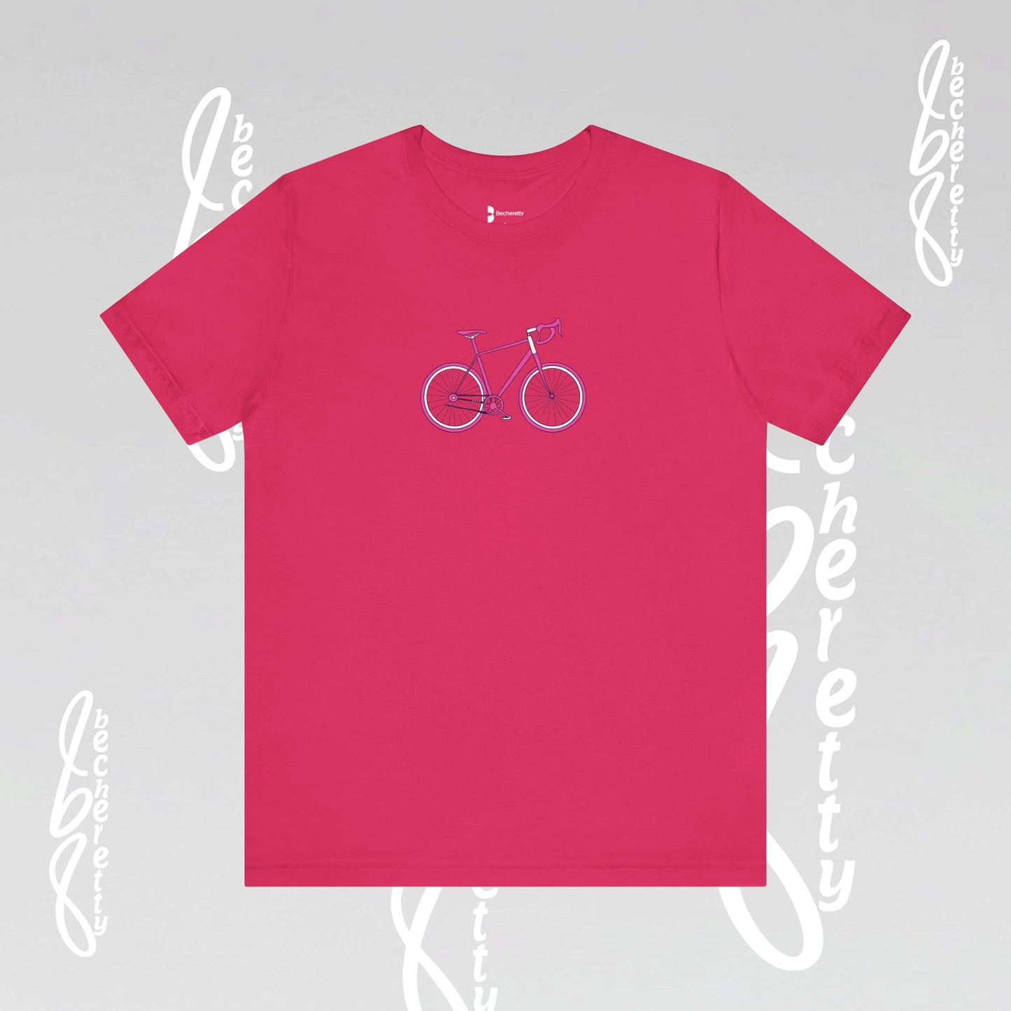 Pink Bike - Graphic T-Shirt Becheretty - Perfect gift for Bike Lovers - Casual Wear