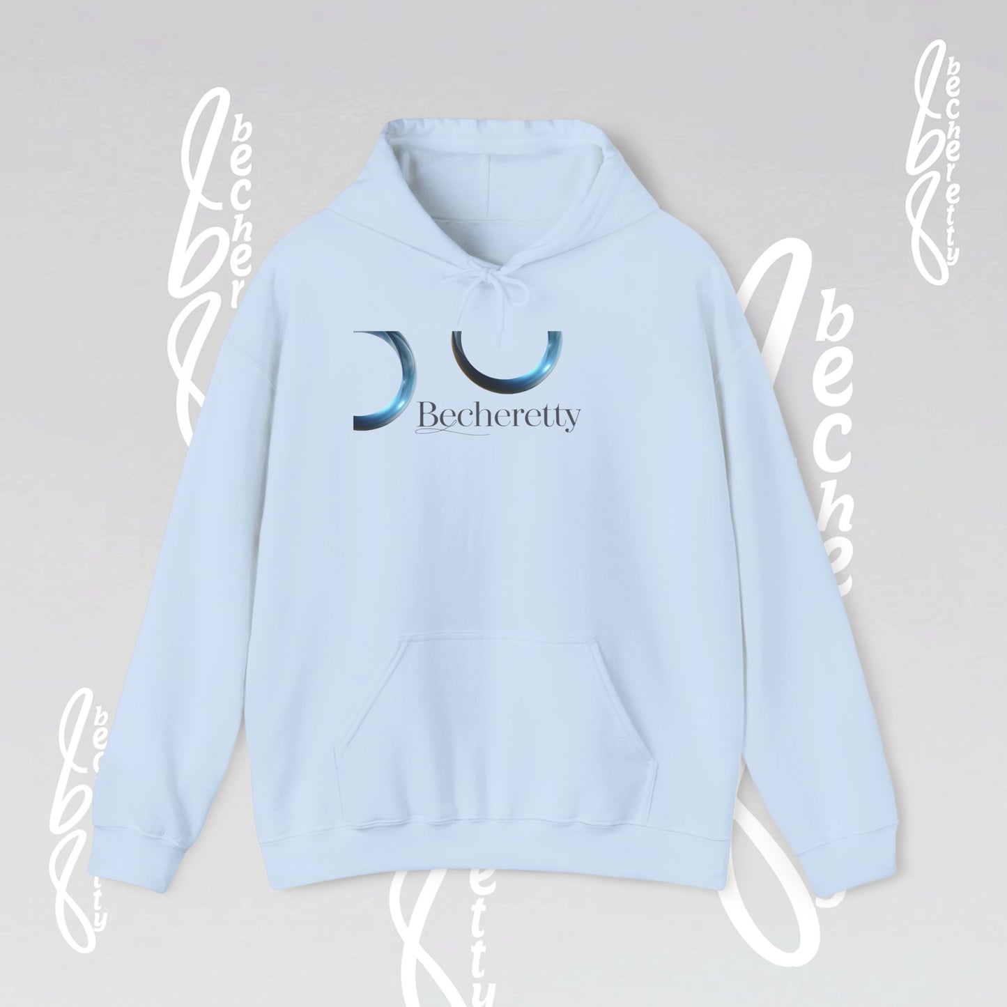 Graphic Hooded - Minimalist Design Becheretty - Broken Vector Line - Unisex