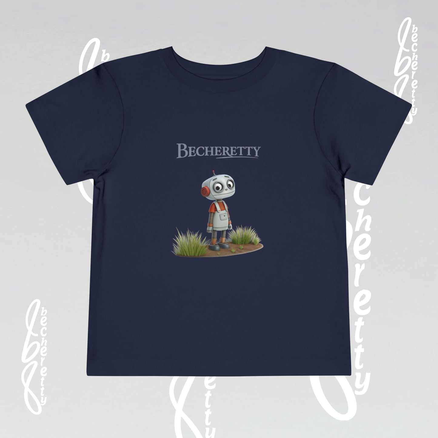 Toddler T'Shirt Short Sleeve - Cute Robot - Becheretty Graphic Design