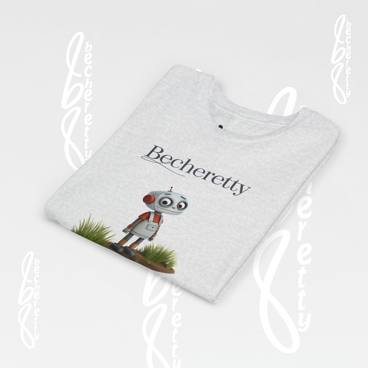 Youth T-Shirt short sleeve - Becheretty Graphic - Funny Robot - Casual Wear - Unique Kids Apparel