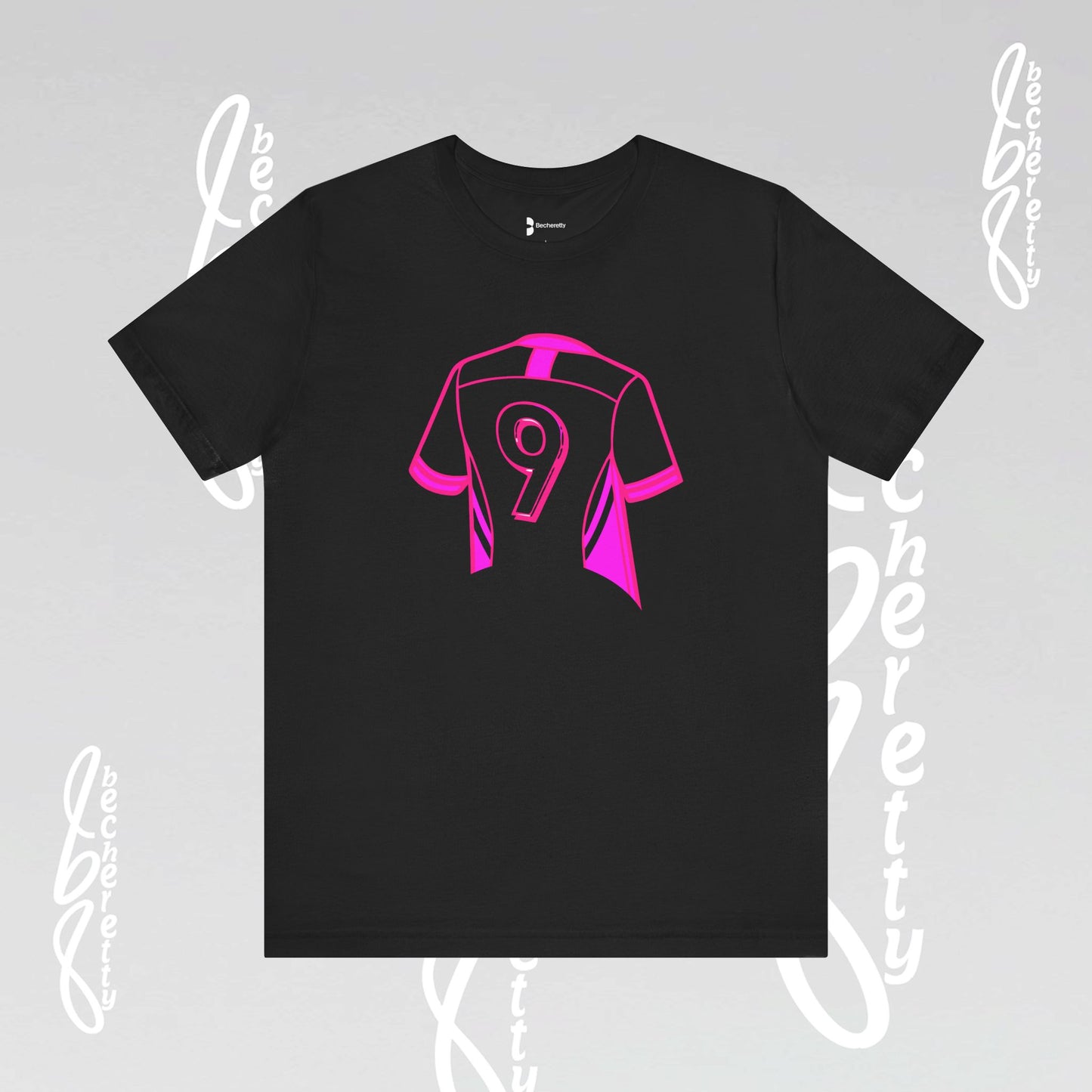 T-Shirt Number 9 - GOAL- Art Graphic Becheretty - Perfect Gift for Soccer Lovers - Casual Wear