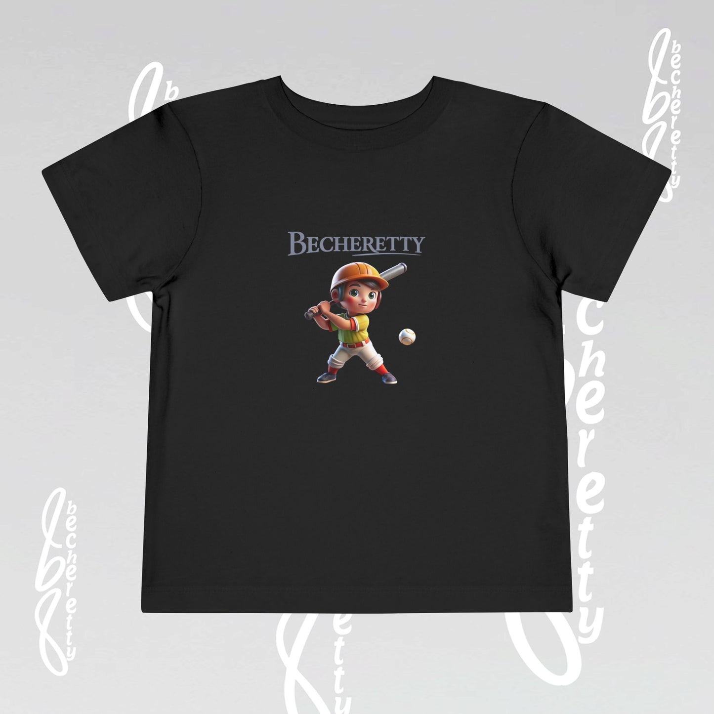 Toddler T-Shirt - Baseball Graphic Becheretty - Day Game, birthday gift - Summer
