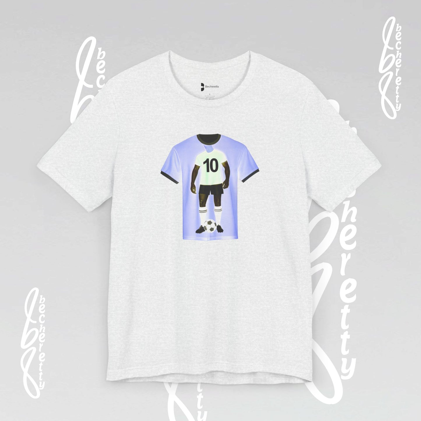 Soccer T-Shirt Number 10 - Becheretty Graphic Minimalist - Men Women Apparel - Gift for Fans