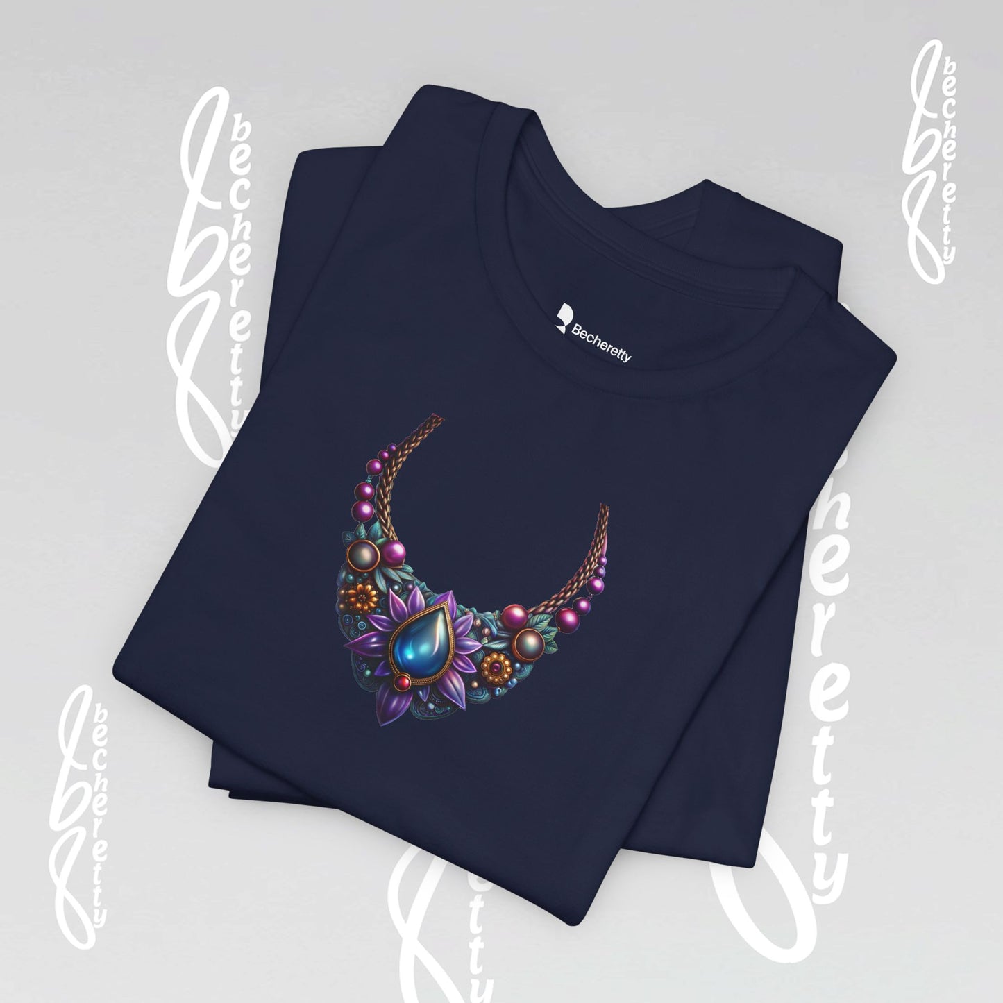 Colorful Necklace Design - Bohemian Inspire - Short Sleeve T'Shirt - Perfect gift for women
