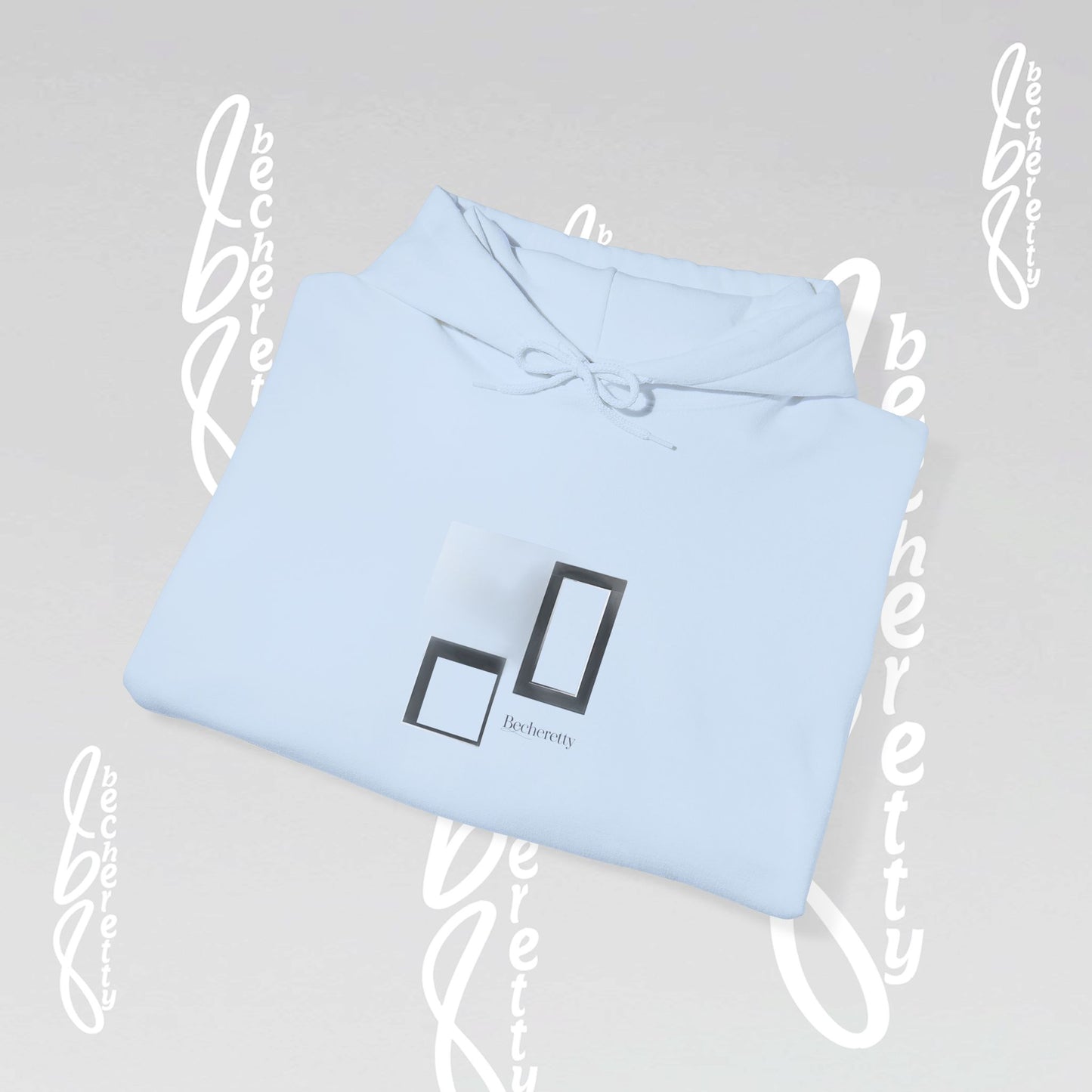 Hooded Minimalist Design Becheretty - Unisex, Pixel Void Line