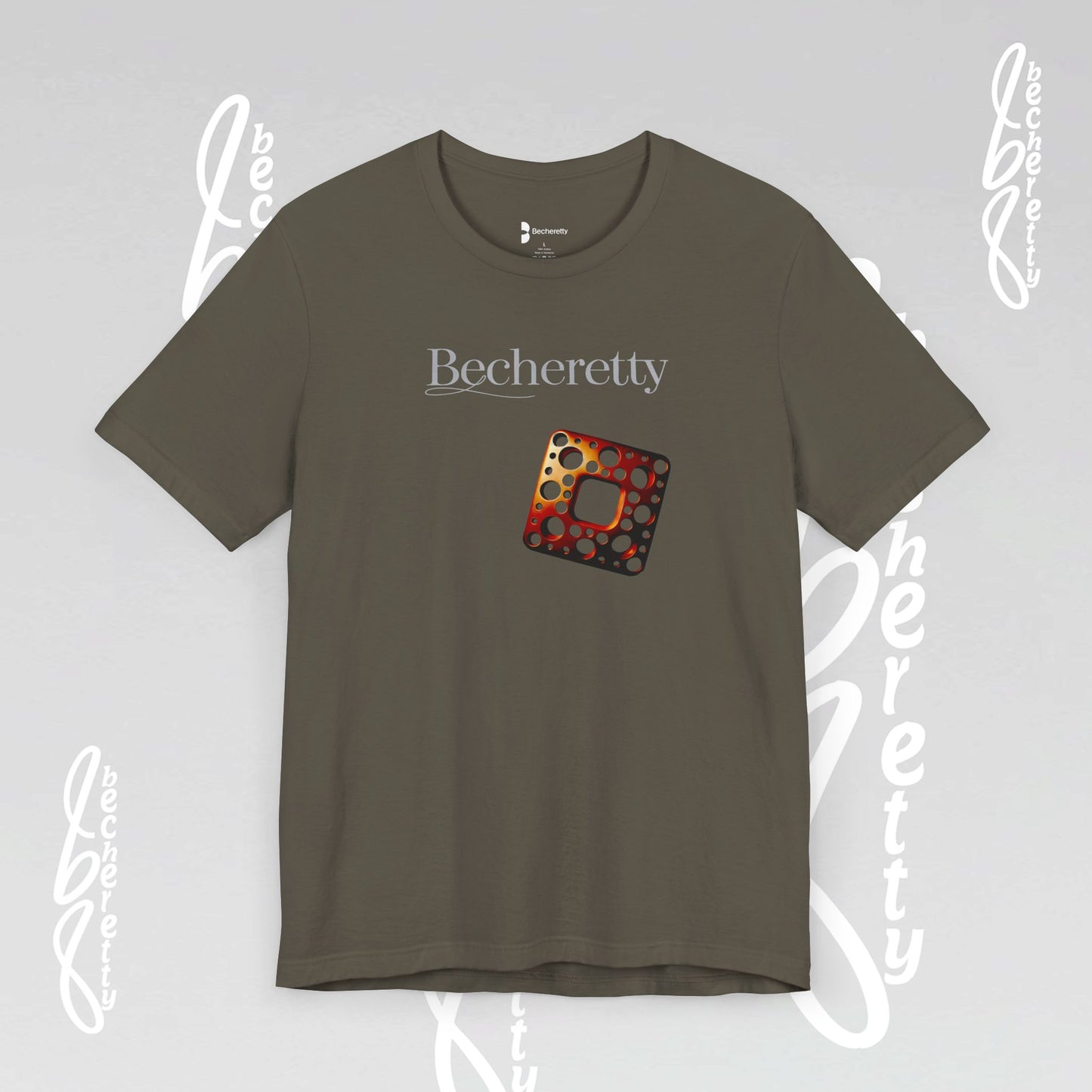 Stylish Minimalist Art Design Becheretty - Trendy short sleeve T-Shirt - Casual Wear - Gift for Him