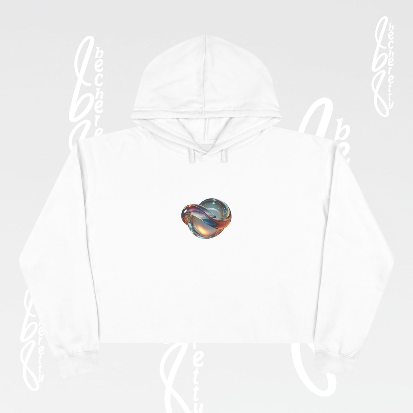 Modern Art Crop Hoodie with Unique Design, Trendy Sweatshirt for Casual Wear, Gift for Art Lovers, Stylish Comfort for Everyday