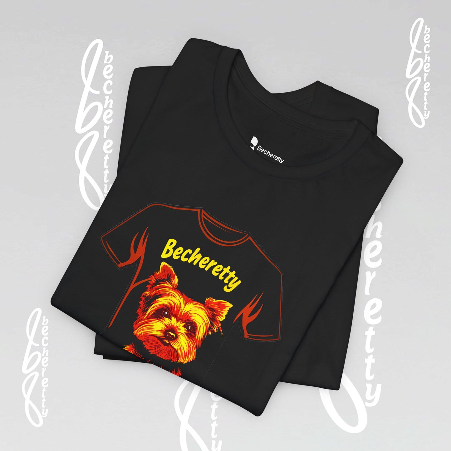 Yorkshire Graphic Tee Becheretty - Artistic Design for Yorkie Lovers & Best gift for them