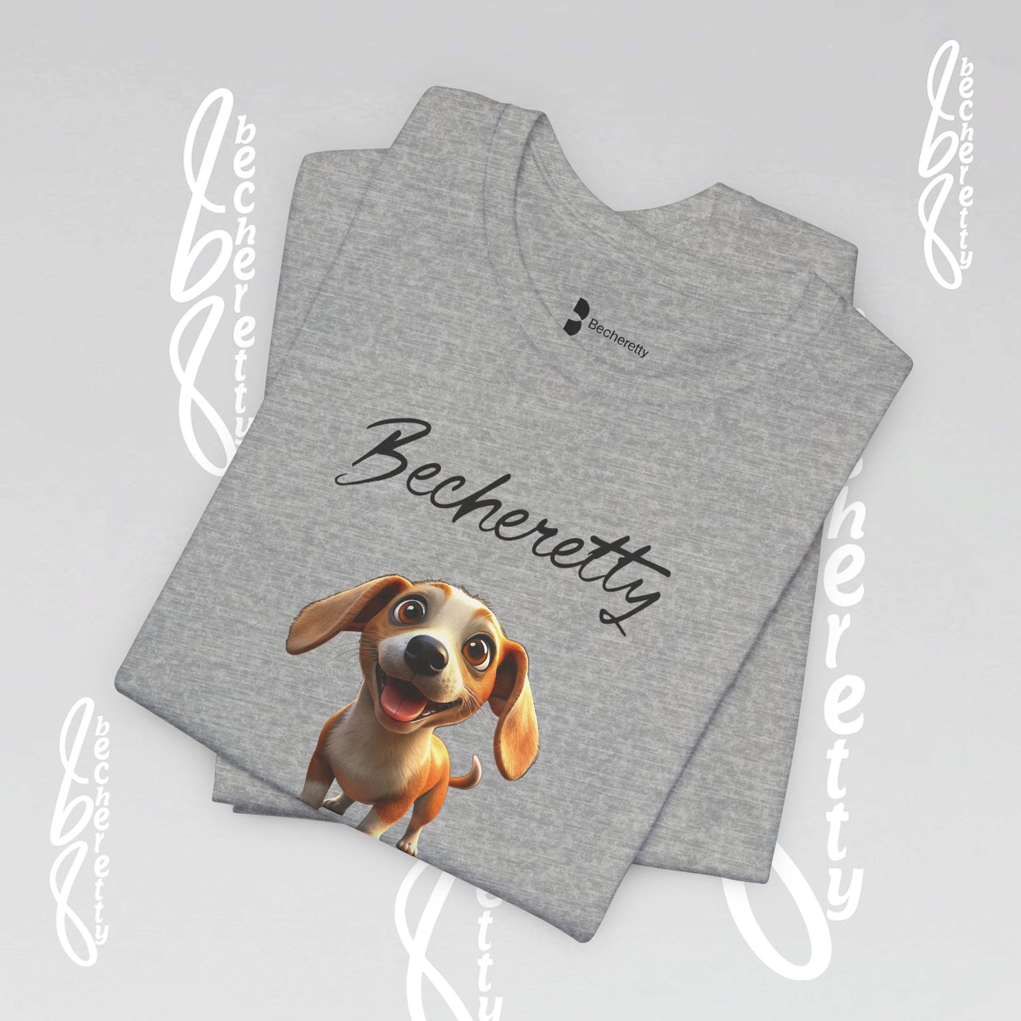Funny Dog - Graphic Unisex T-Shirt Becheretty - Casual Wear