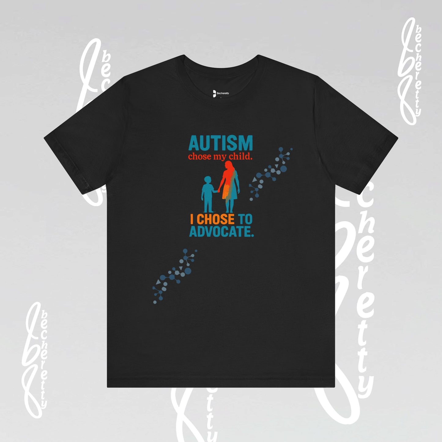 Autism Awareness Unisex Tee - Becheretty Graphic - Perfect gift for parents and friends supporting the cause.