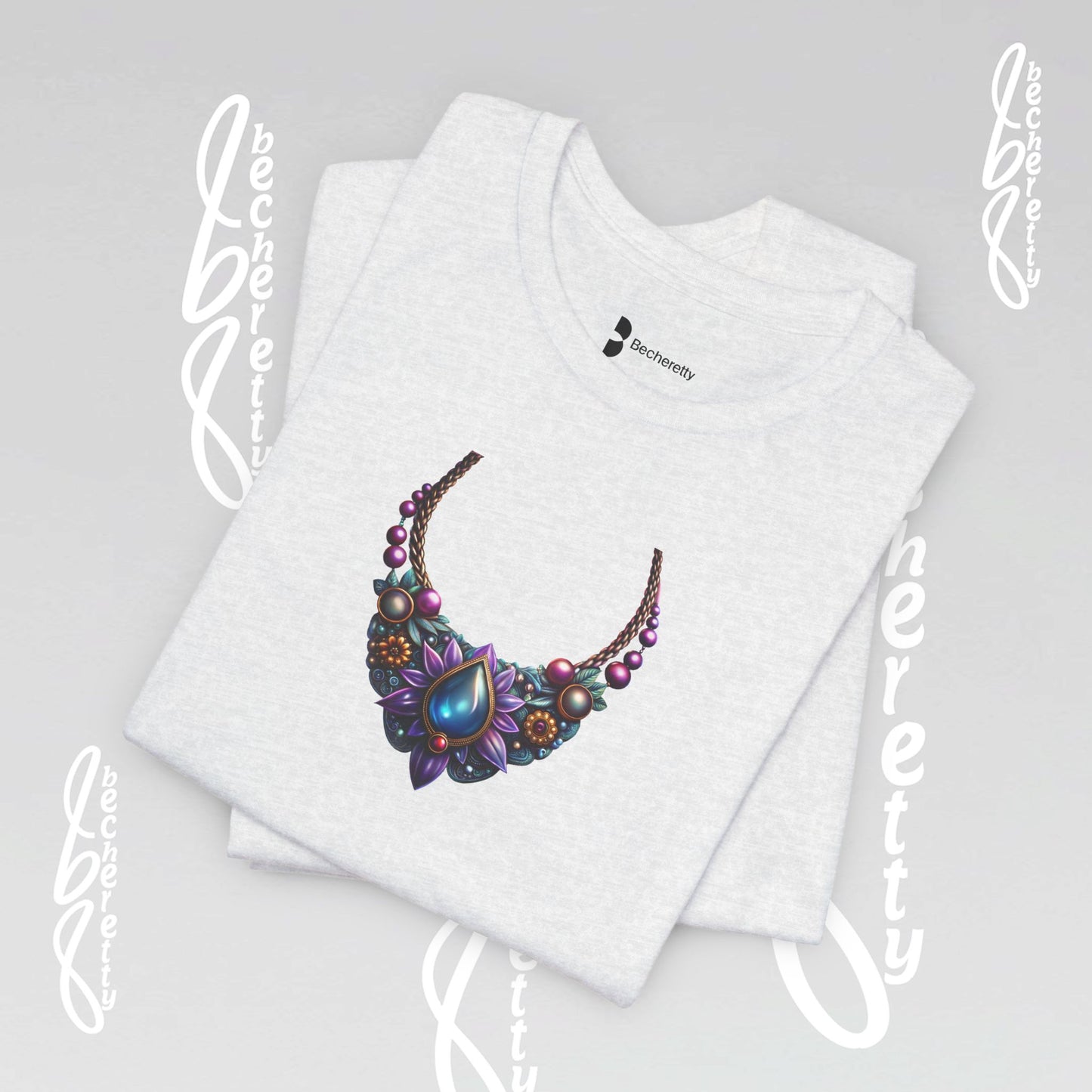 Colorful Necklace Design - Bohemian Inspire - Short Sleeve T'Shirt - Perfect gift for women