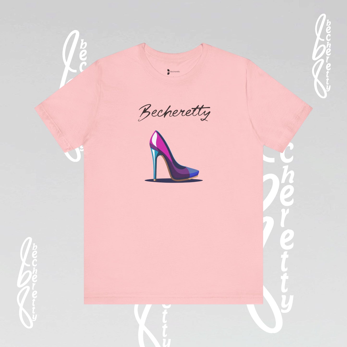 Trendy Graphic T-Shirt Becheretty - Futuristic High Heel Design, Fashion, Casual Wear