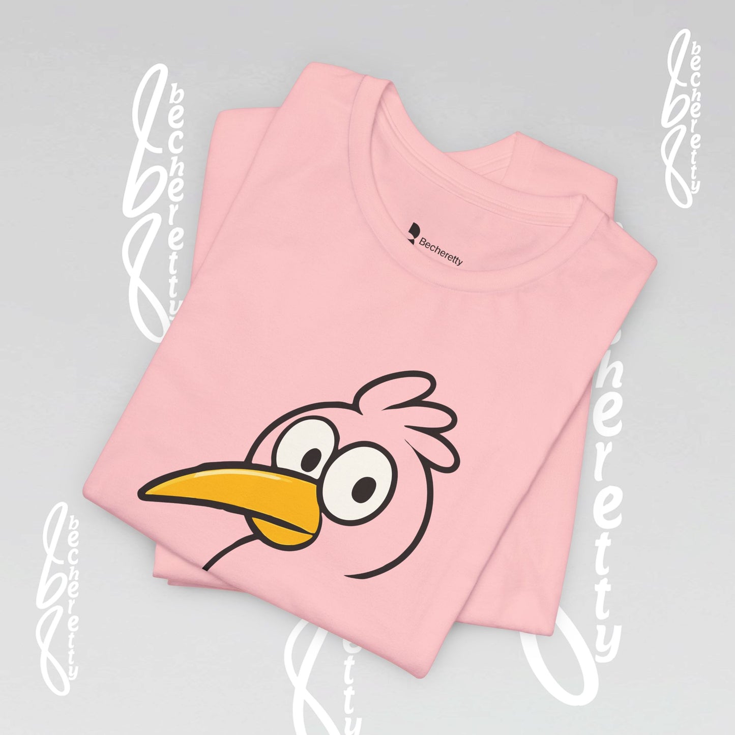 Artistic Minimalist Graphic Becheretty T-shirt - Inspired by a child's drawing - Every Mind Can Fly - Celebrating Neurodiversity.