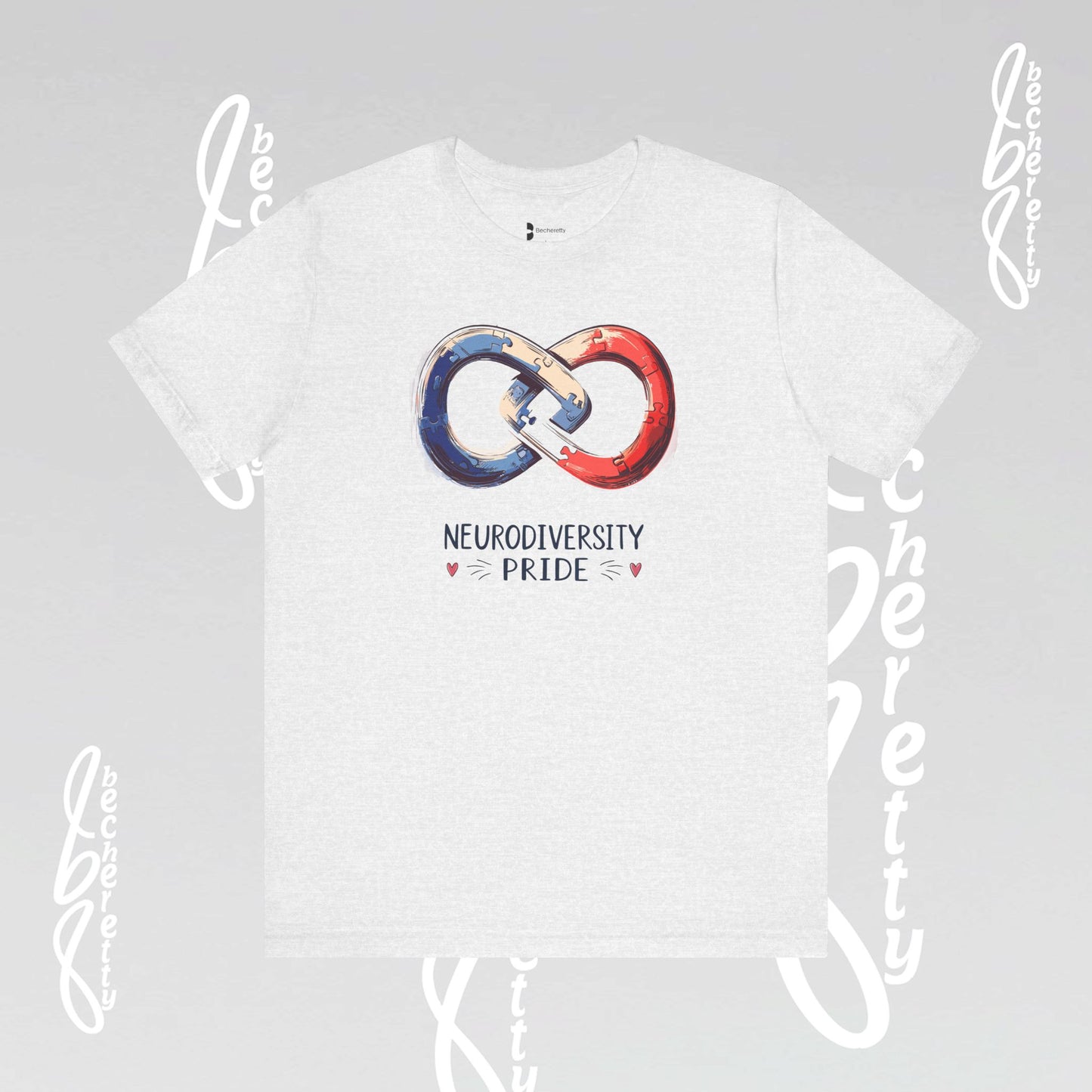 Neurodiversity Pride Tee - Graphic Art Becheretty - Summer, Casual T-Shirt