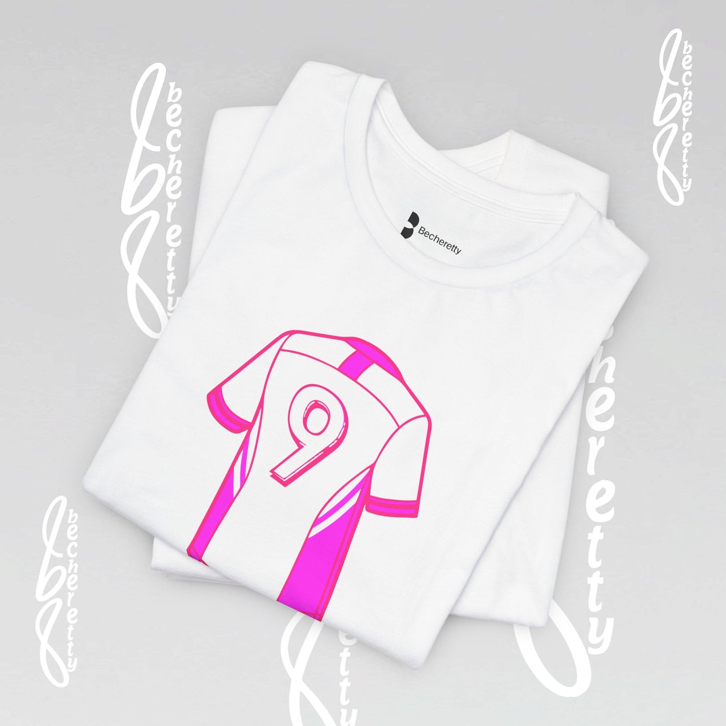 Soccer T-Shirt Number 9 - Unisex - Graphic Becheretty - Perfect Gift for Soccer Lovers - Casual Wear