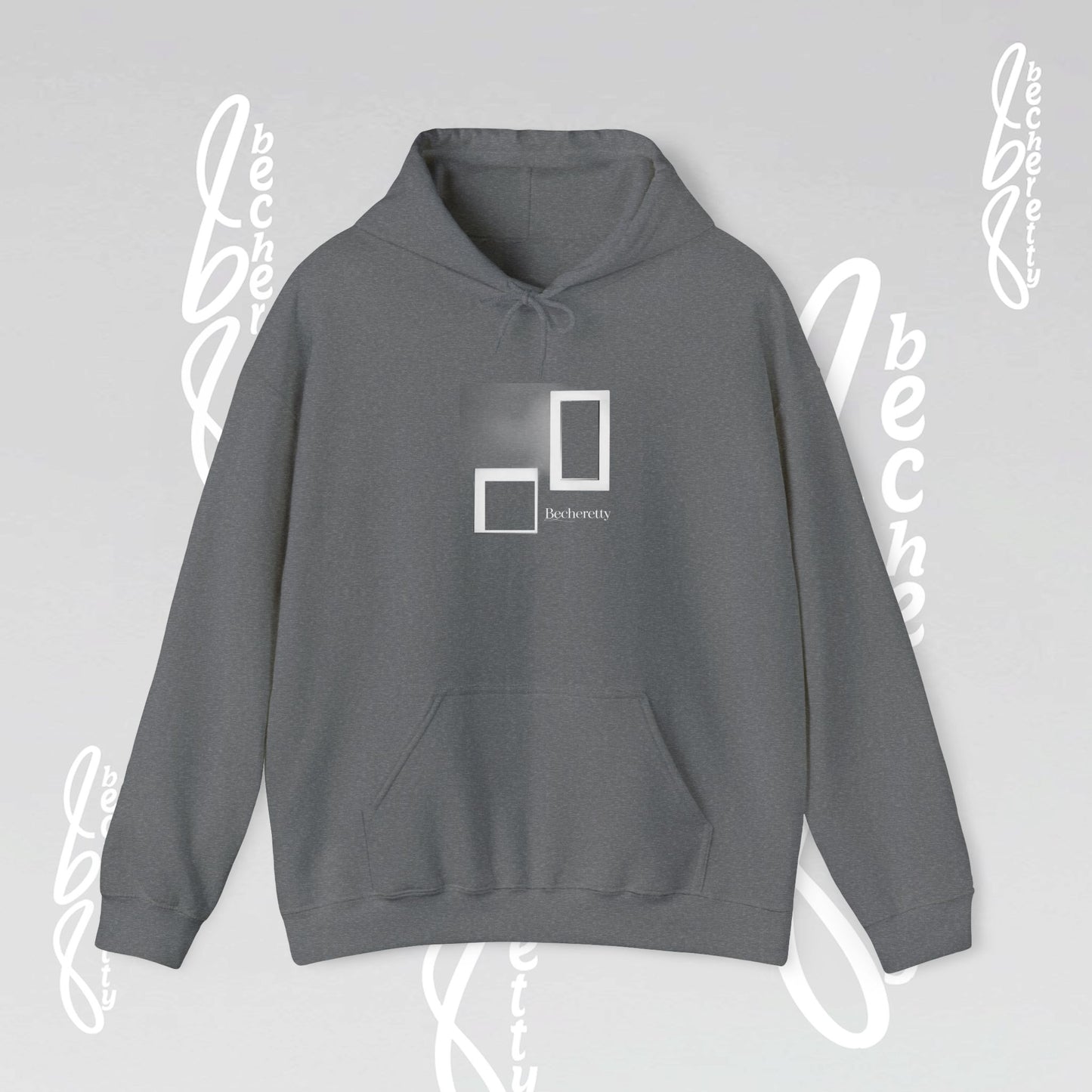 Graphic Hooded Becheretty - Art Minimalist - Unisex - Perfect for casual wear or lounging around the house