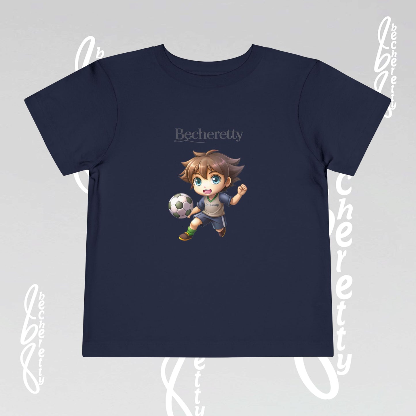 Toddler T'Shirt - Fun Graphic Becheretty - Perfect for Soccer Lovers - Kids Casual Wear