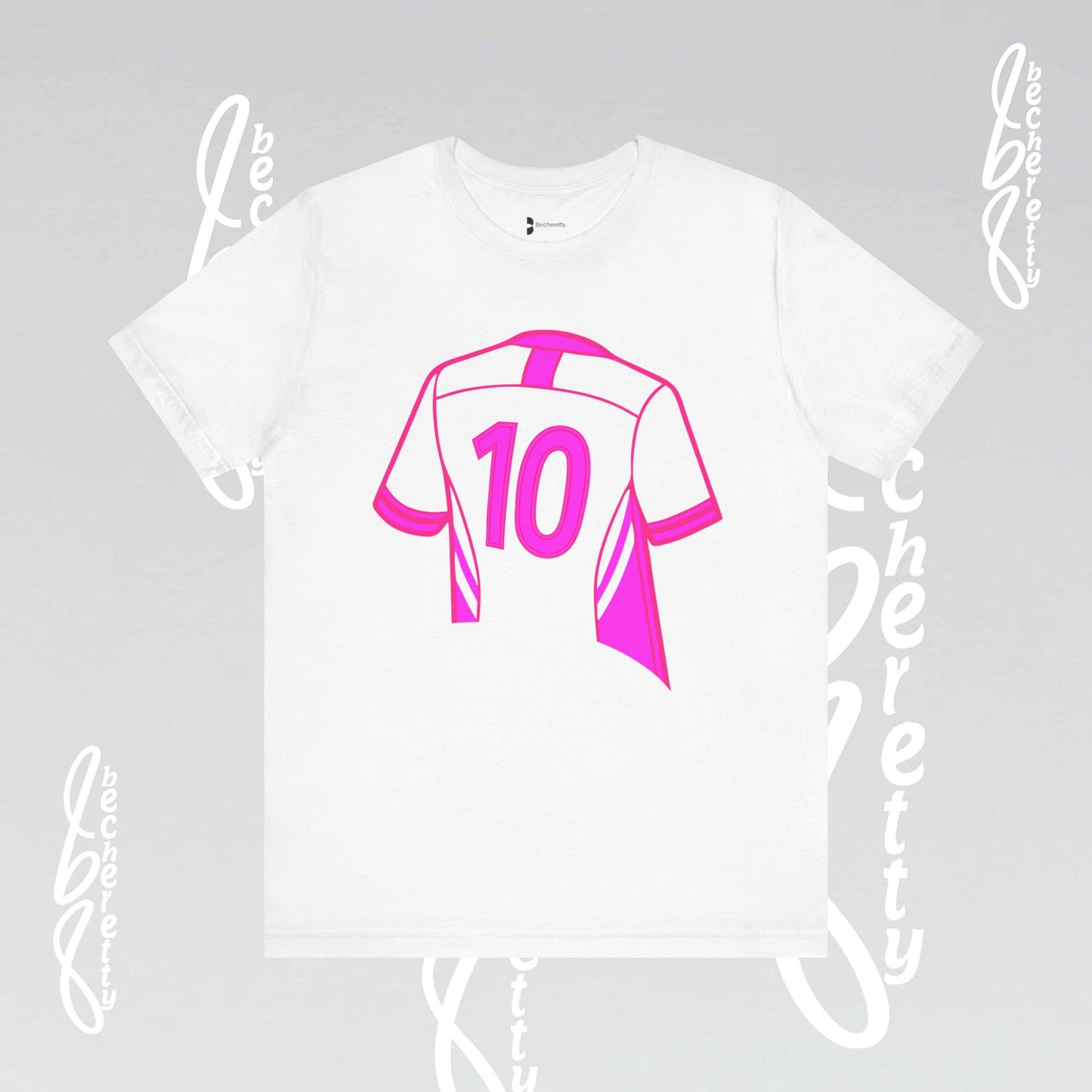 Number 10 Tee - Art Minimalist Graphic Becheretty - Game day - Casual wear - Perfect gift for sports fans.