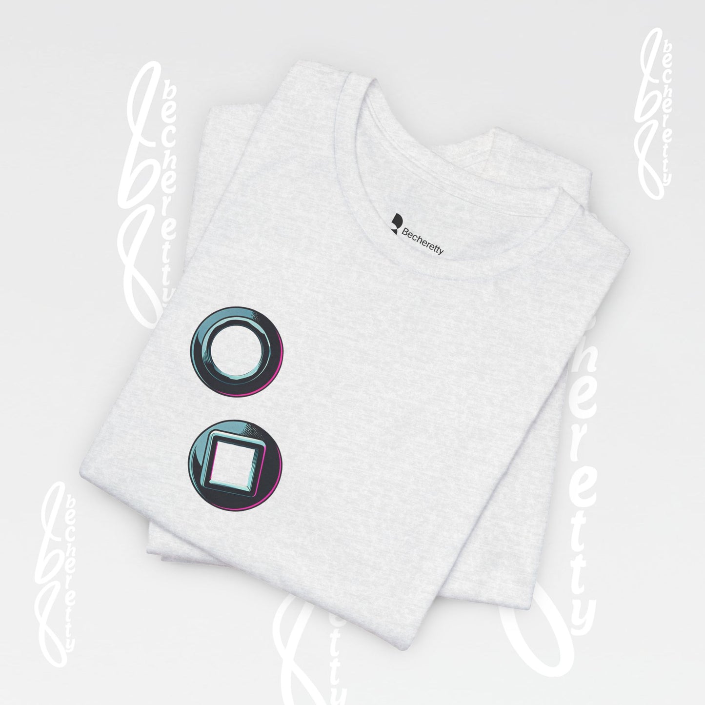 Graphic T-Shirt short sleeve, Unisex - Becheretty Minimalist Design - Casual Wear