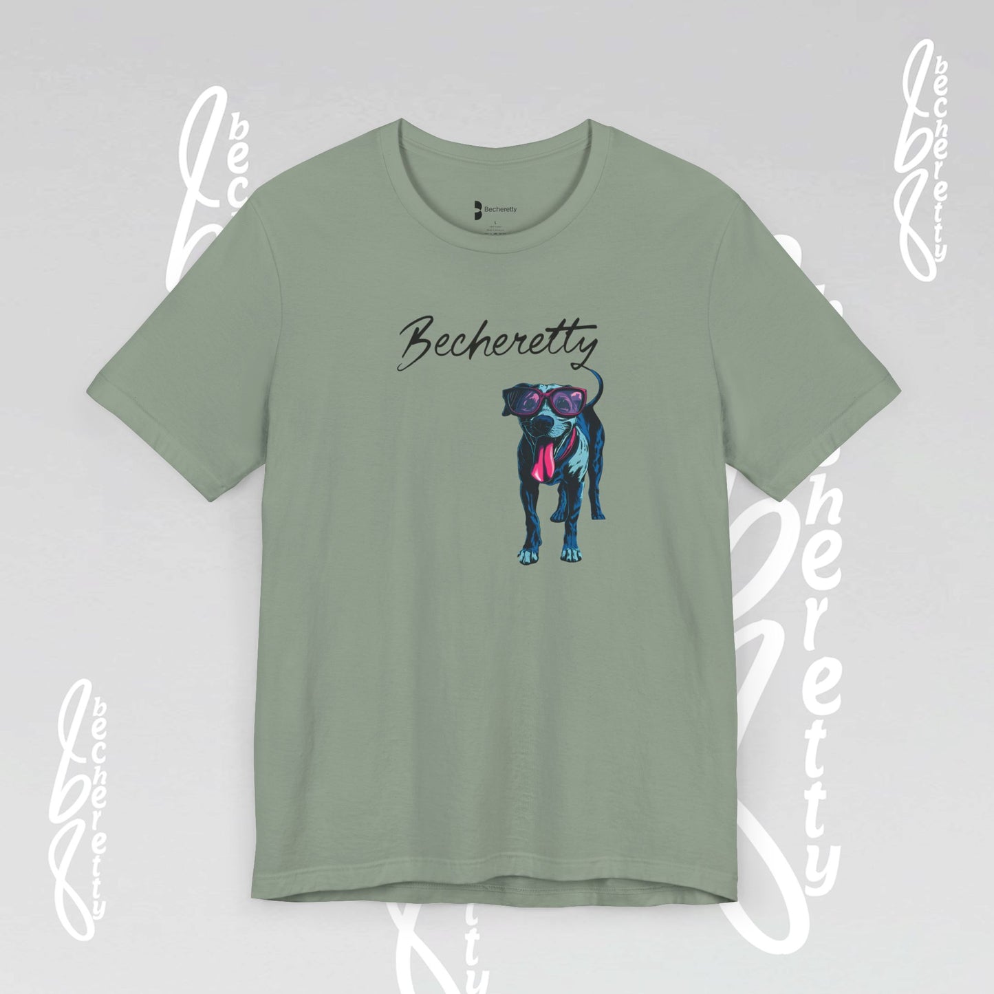 Dog Lovers T-Shirt Unisex - Art Graphic Becheretty - Unique Pet Apparel - Casual Wear