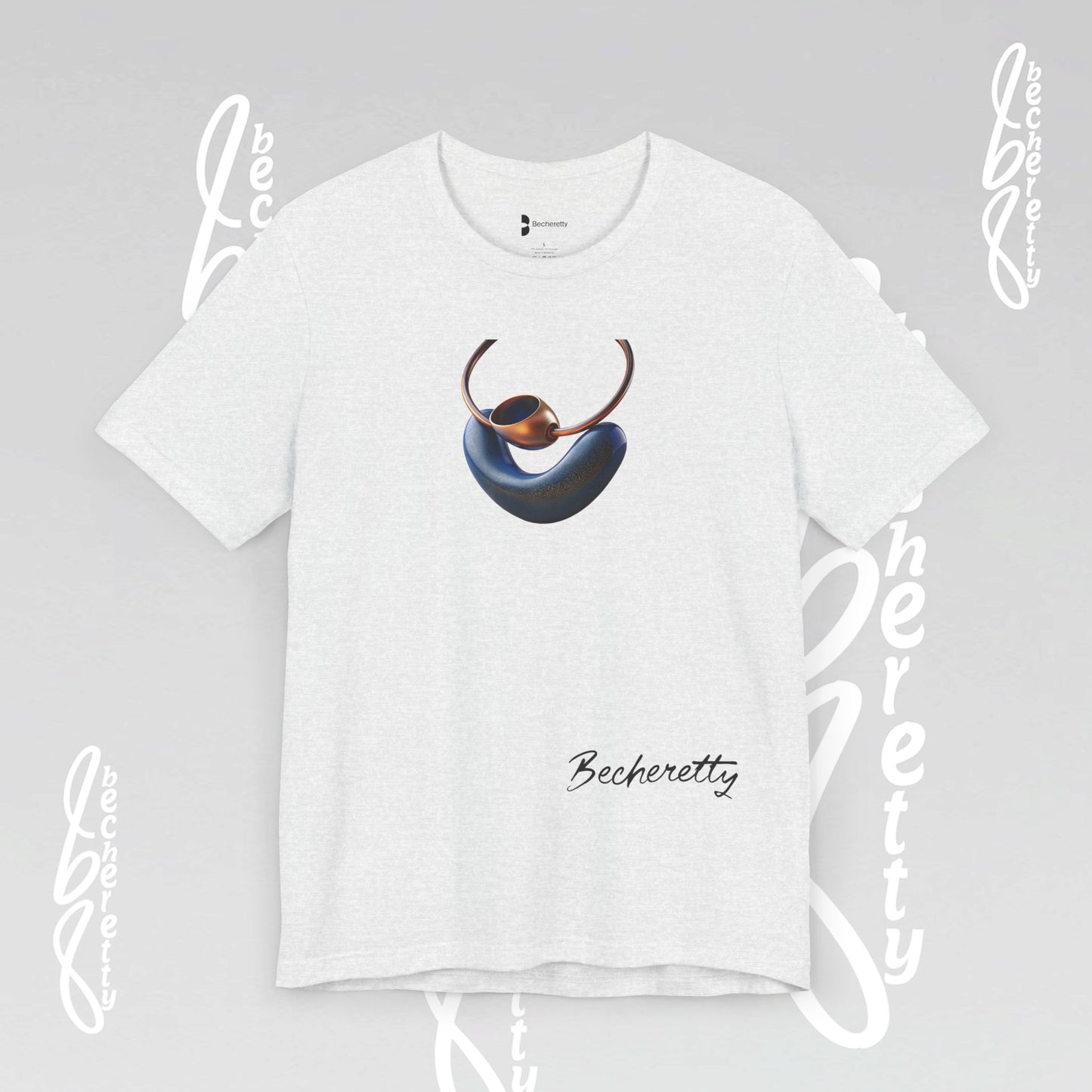 Necklace - Artistic design - T-Shirt short sleeve Becheretty- Fashion Casual Wear - Ideal Gift for Women