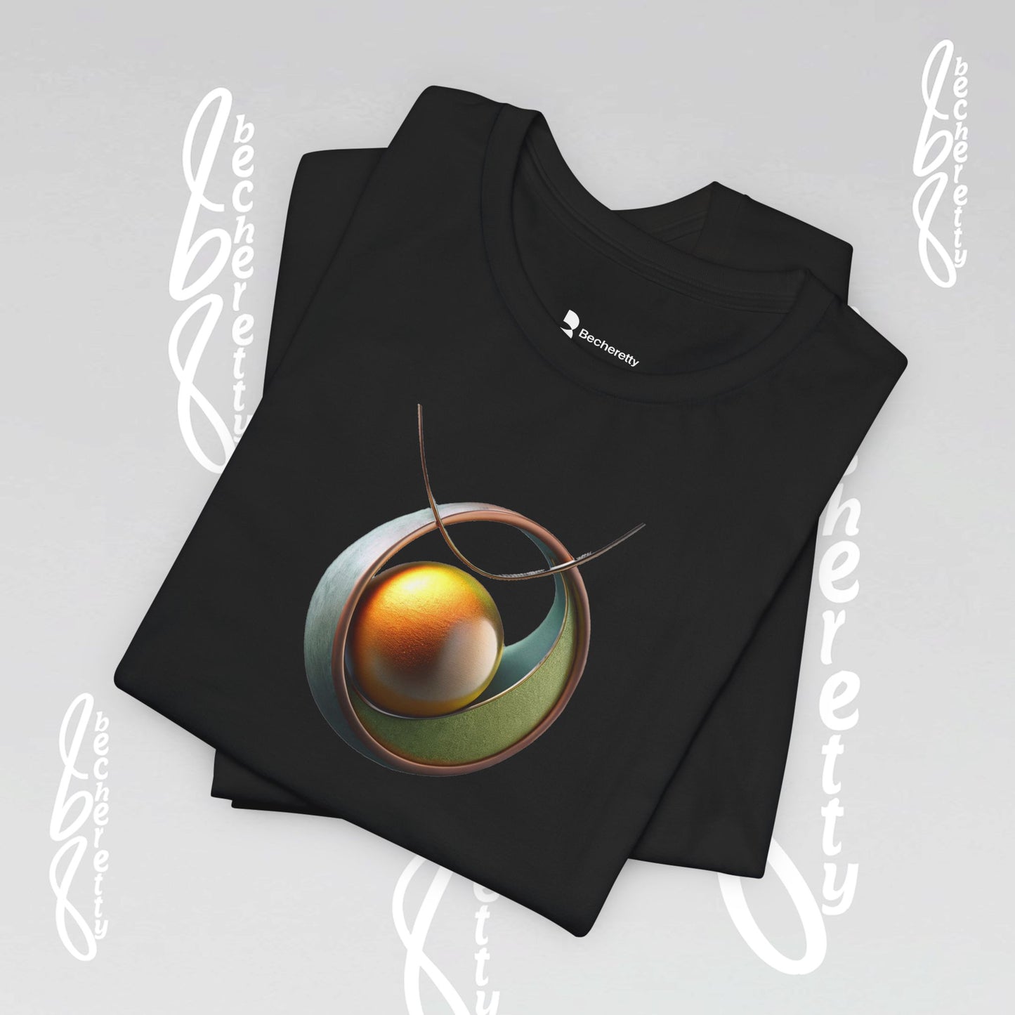 Art Graphic Becheretty "Necklace" - Stylish Design T-Shirt - Casual Wear, Gift for Art Lovers, Everyday Style, Unique Art Apparel
