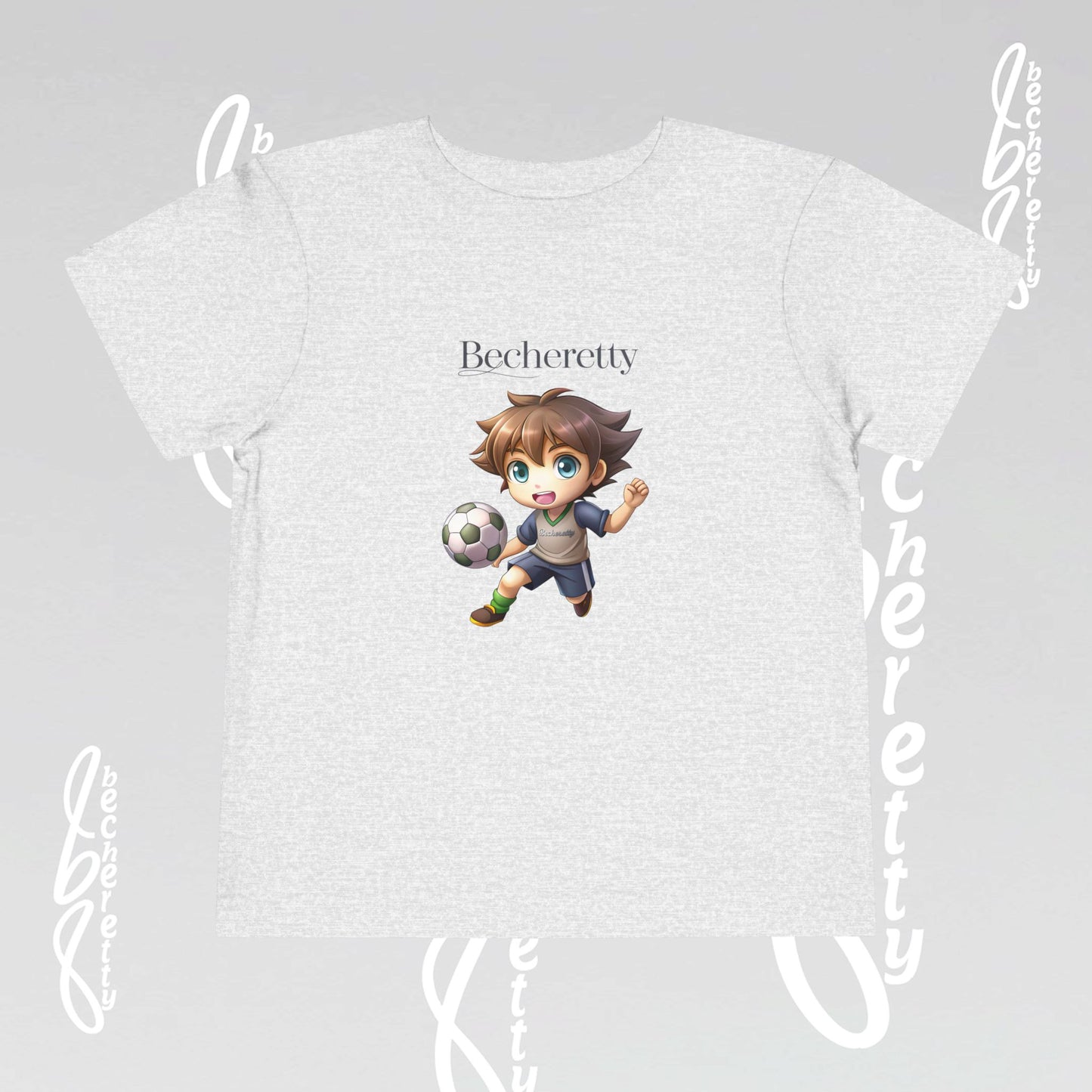 Toddler T'Shirt - Fun Graphic Becheretty - Perfect for Soccer Lovers - Kids Casual Wear