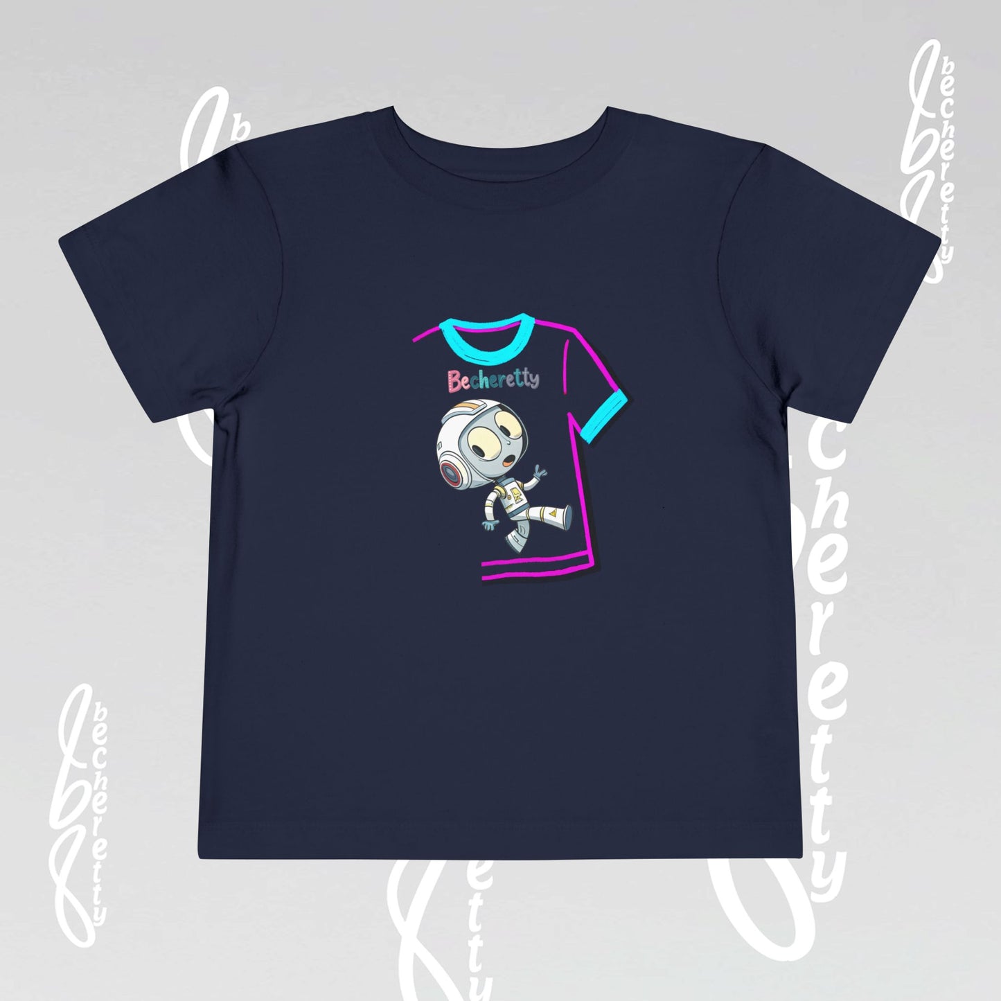 Toddler T-Shirt - Fun & Playful Robot Graphic Becheretty - Surprise your friends with this unique design