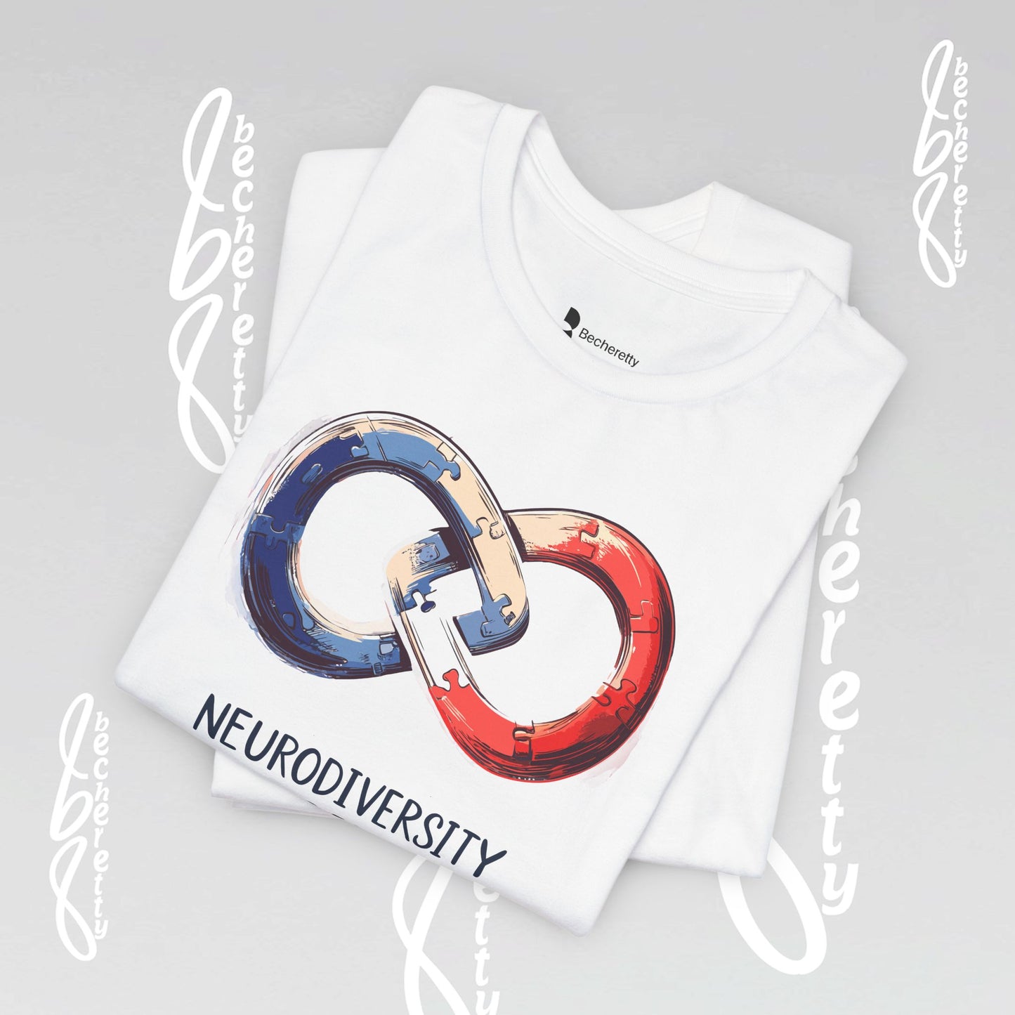 Neurodiversity Pride Tee - Graphic Art Becheretty - Summer, Casual T-Shirt