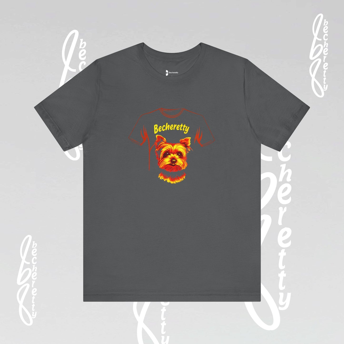 Yorkshire Graphic Tee Becheretty - Artistic Design for Yorkie Lovers & Best gift for them