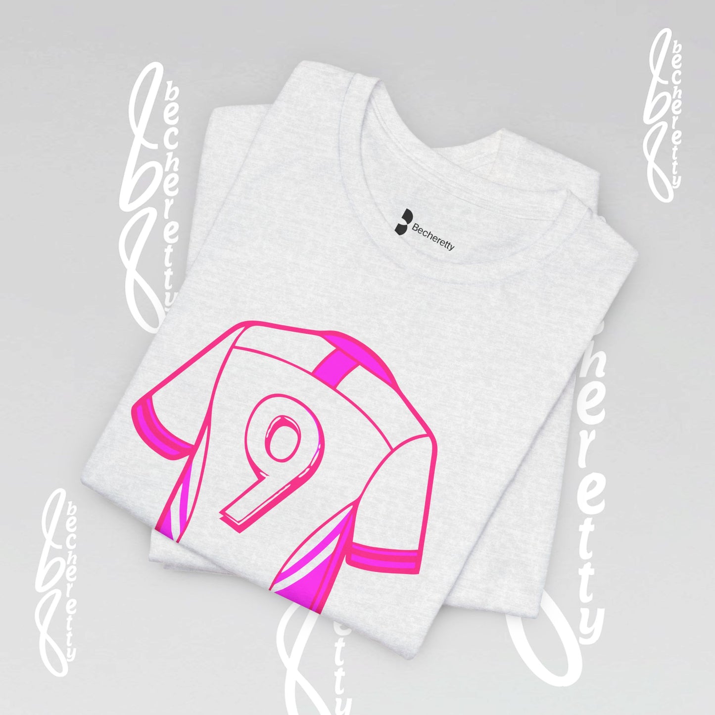 T-Shirt Number 9 - GOAL- Art Graphic Becheretty - Perfect Gift for Soccer Lovers - Casual Wear