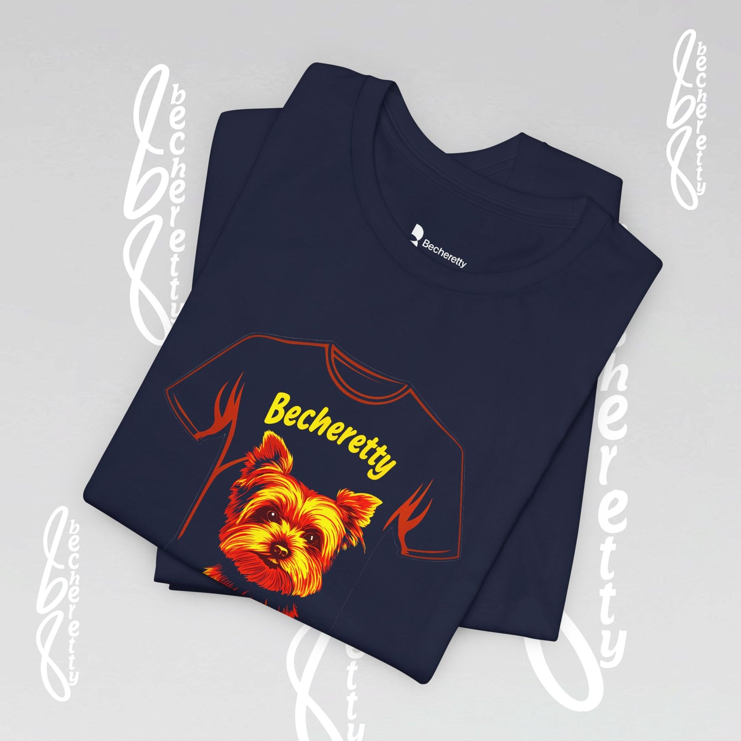 Yorkshire Graphic Tee Becheretty - Artistic Design for Yorkie Lovers & Best gift for them