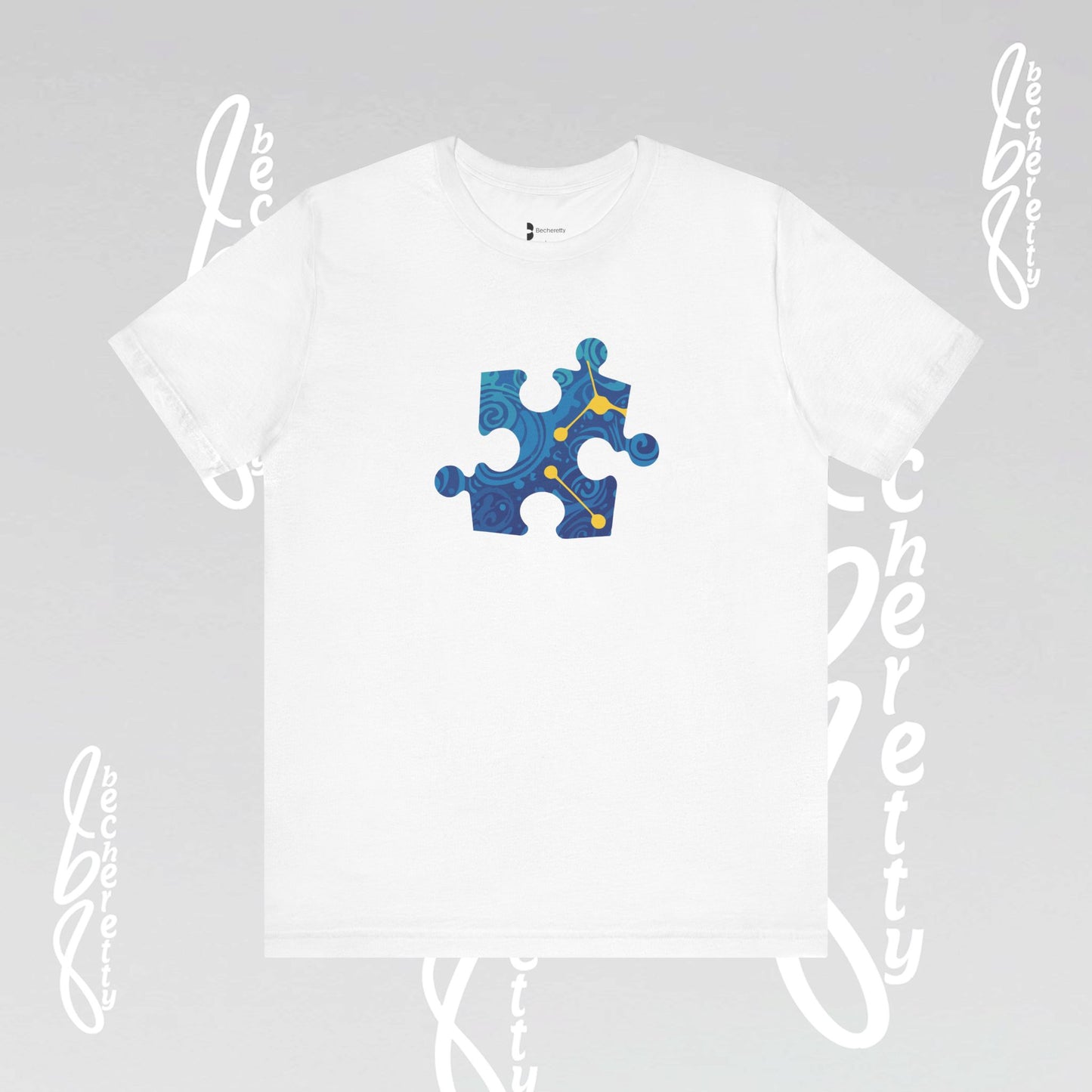 Support Autism awareness Puzzle Graphic Becheretty - Dress for a difference, casual wear