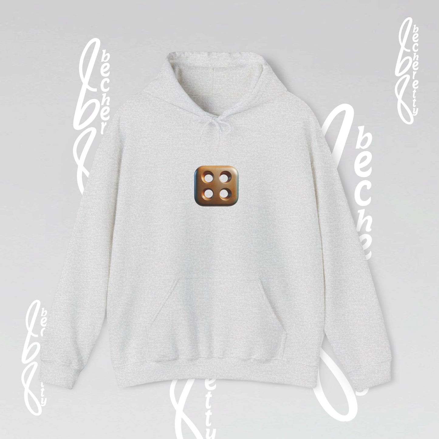 Graphic Unisex Hoodie Becheretty - Original Artistic Dice Design - Art Minimalist