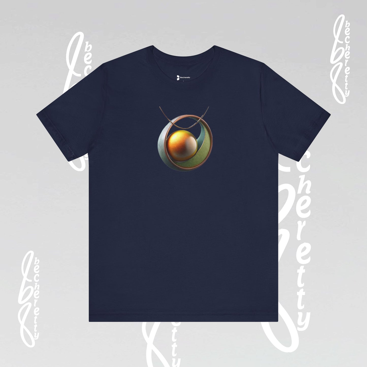 Art Graphic Becheretty "Necklace" - Stylish Design T-Shirt - Casual Wear, Gift for Art Lovers, Everyday Style, Unique Art Apparel