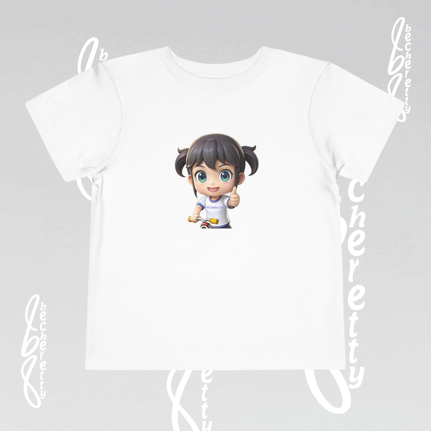 Toddler T-Shirt Cute Graphic Character Becheretty - Playful Toddler Wear - Summer Top