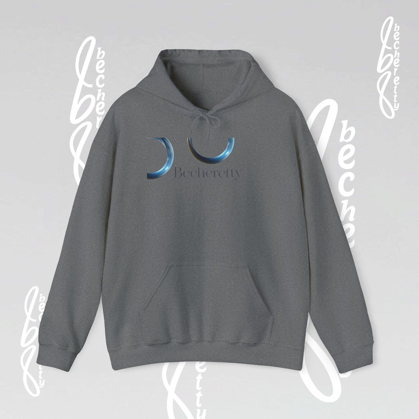 Graphic Hooded - Minimalist Design Becheretty - Broken Vector Line - Unisex