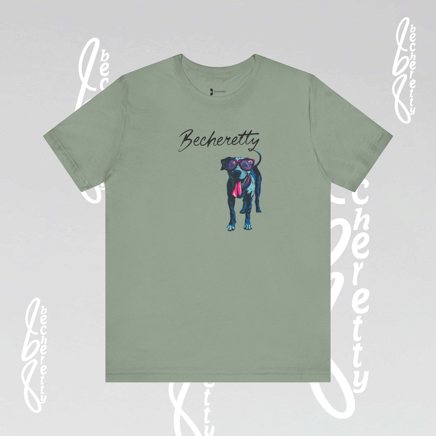 Dog Lovers T-Shirt Unisex - Art Graphic Becheretty - Unique Pet Apparel - Casual Wear