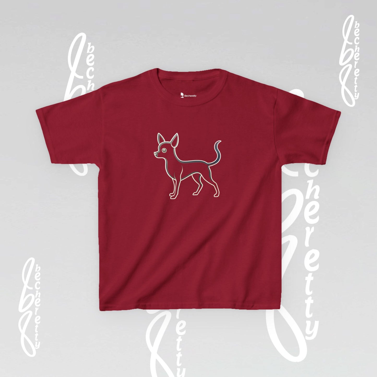 Adorable Dog Illustration Kids Tee - Cute Pet Shirt for Animal Lovers, Gift for Dog Owners, Casual Wear