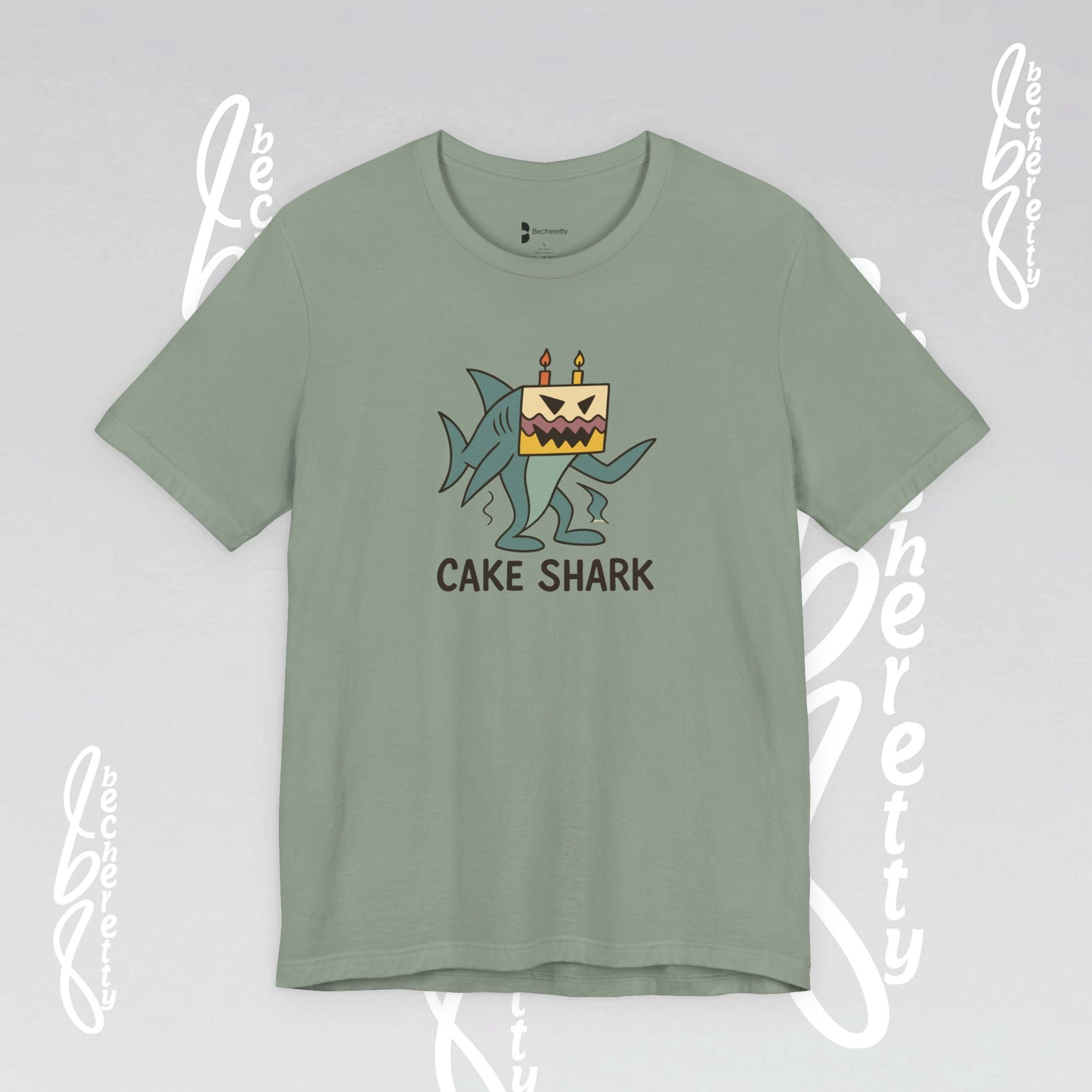 Cake Shark Tee - Designed by a 10-Year-Old - Celebrate Neurodiversity - Casual Wear