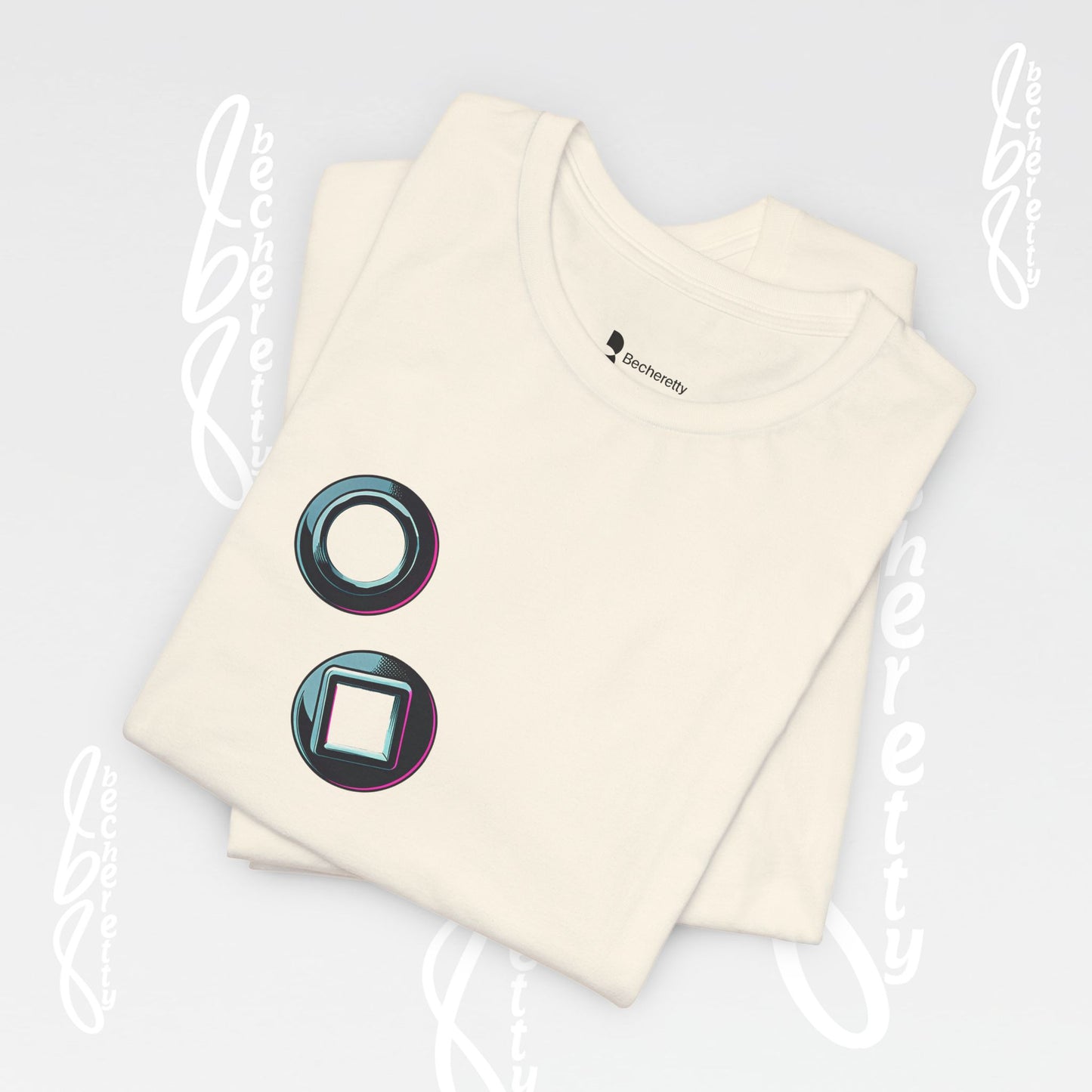 Graphic T-Shirt short sleeve, Unisex - Becheretty Minimalist Design - Casual Wear