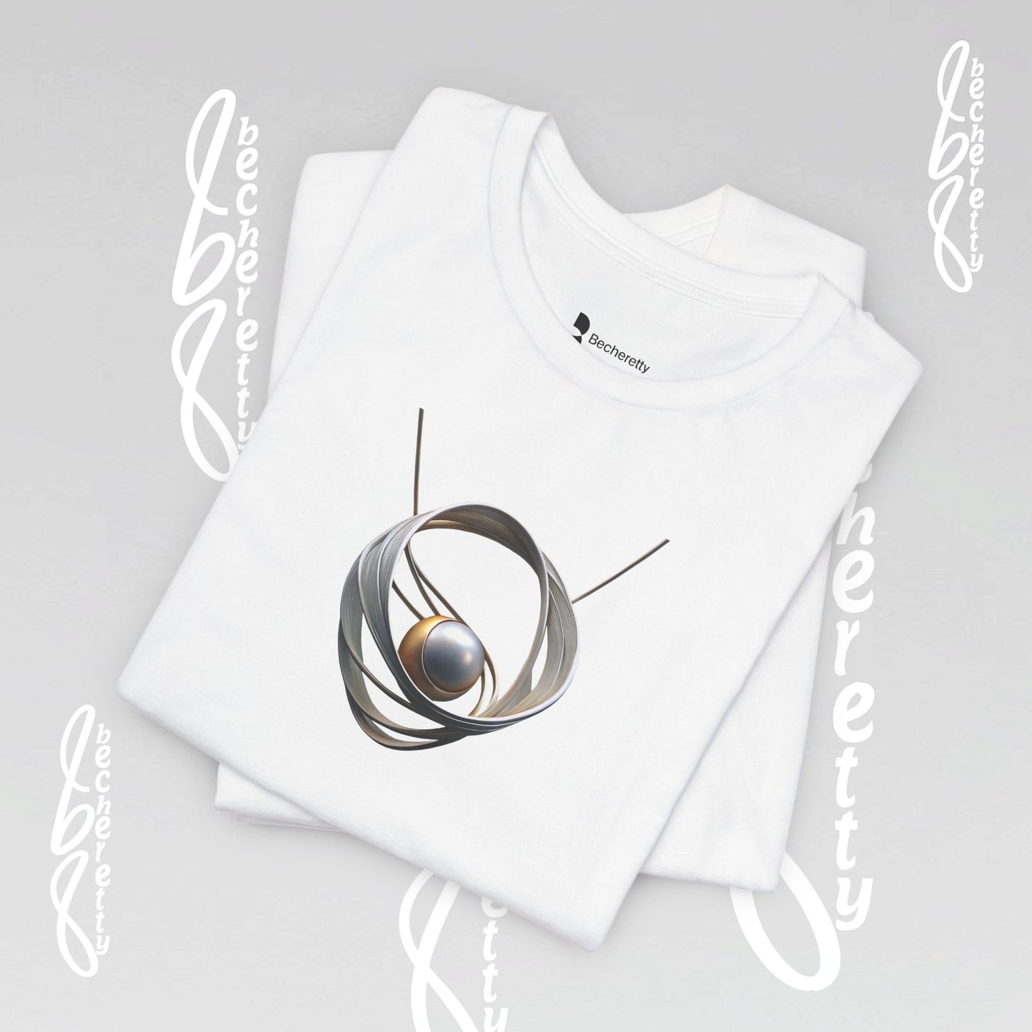 Modern Design "Necklace" Graphic T-Shirt Becheretty - Trendy Outfits, Casual Wear - Gift for Art Lovers - Unique Style
