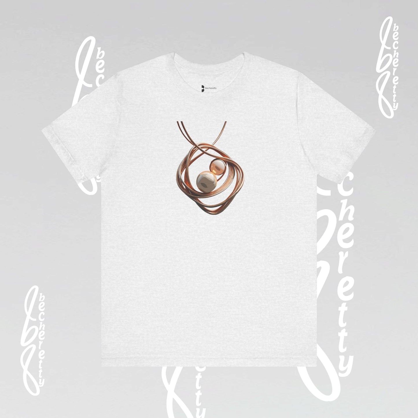 Art Lovers - Necklace t-Shirt Becheretty Casual Wear, Everyday Fashion - Unique Style, Graphic T-Shirt