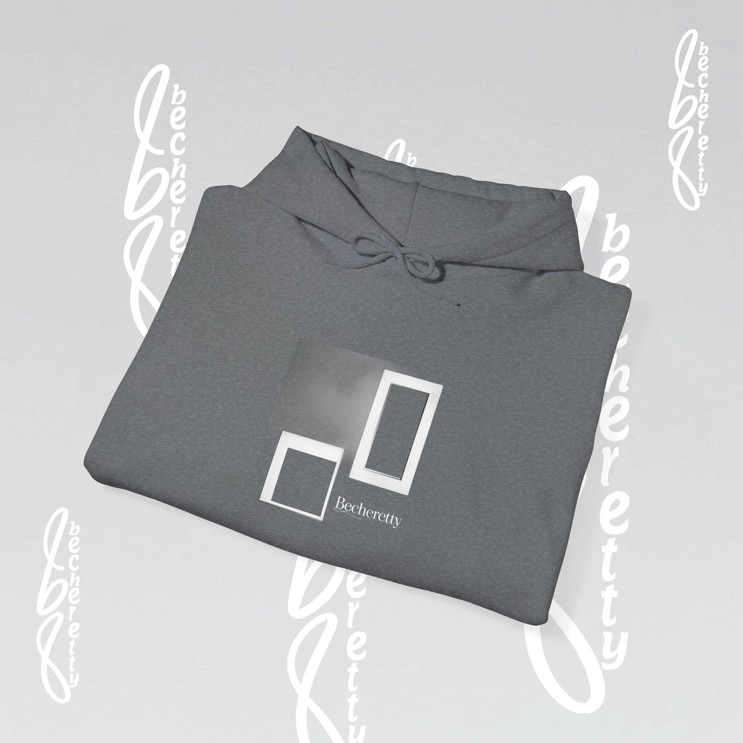 Graphic Hooded Becheretty - Art Minimalist - Unisex - Perfect for casual wear or lounging around the house