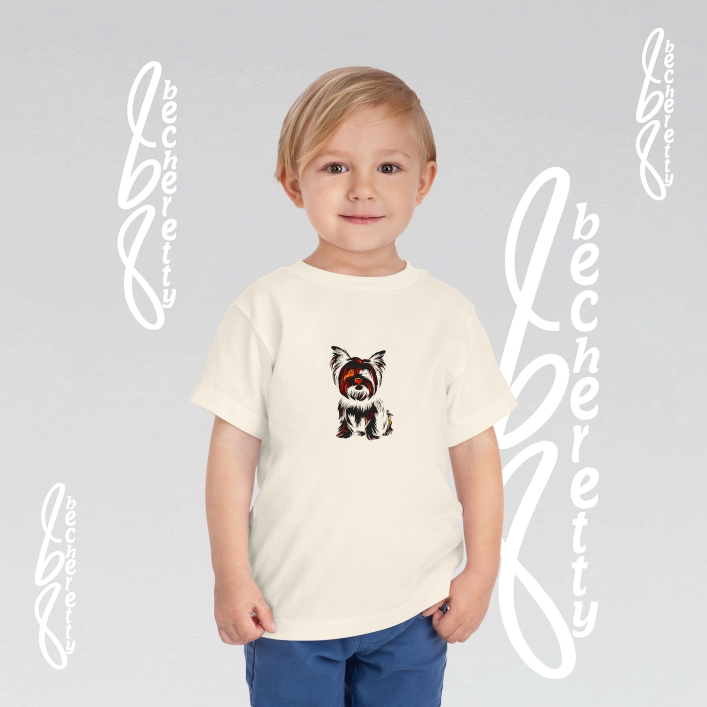Yorkie - Graphic Tee "Becheretty" for Toddlers - Perfect gift for the little ones