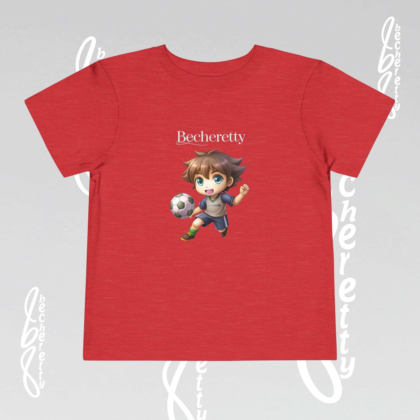 Toddler T'Shirt - Fun Graphic Becheretty - Perfect for Soccer Lovers - Kids Casual Wear