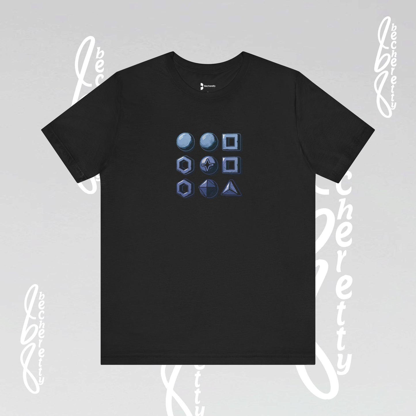 Graphic T-Shirt Becheretty - Short Sleeve, Unisex - Stylish Minimalist - Casual Wear
