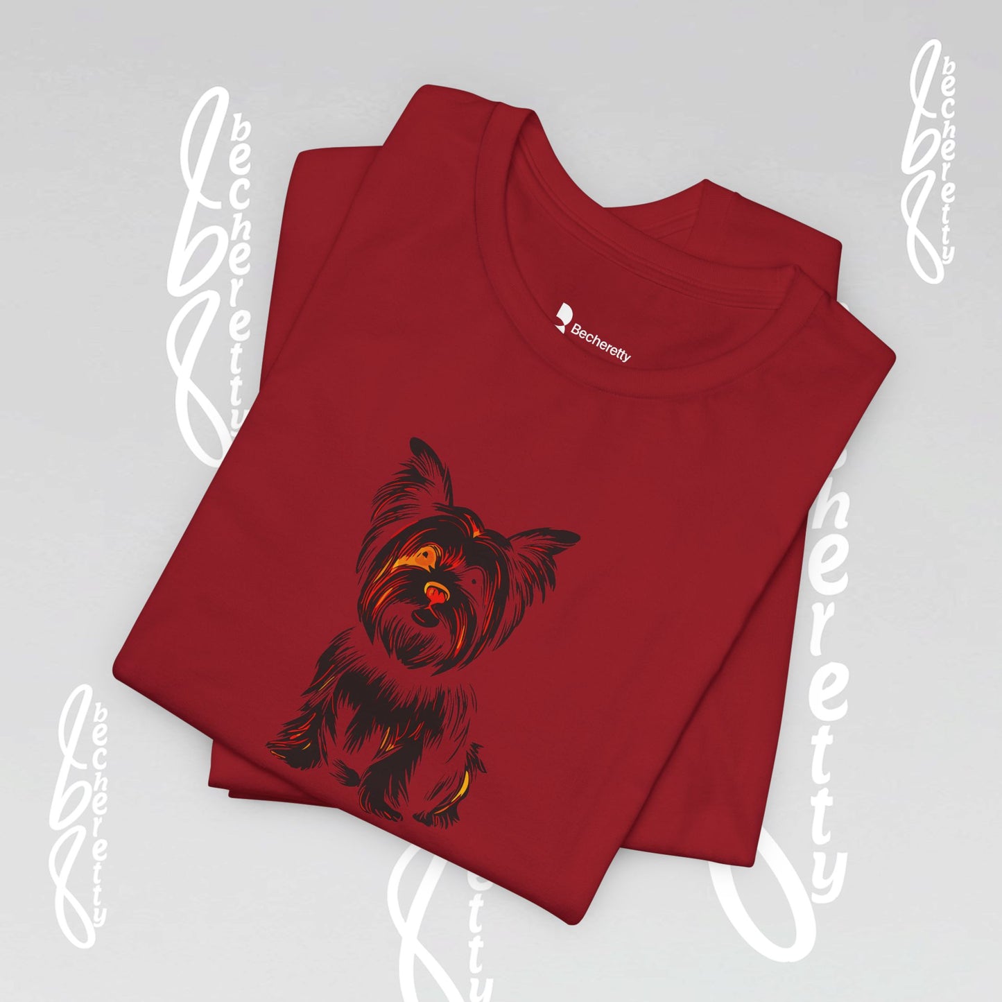Yorkie Graphic T'Shirt Becheretty - Perfect gift for Pets Lovers - Casual Wear